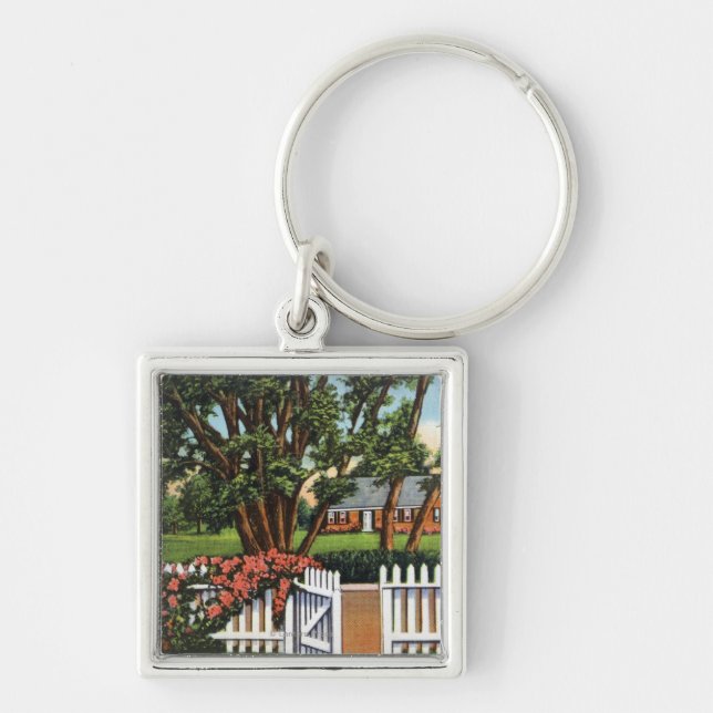 View of a Quaint Residence Key Ring (Front)