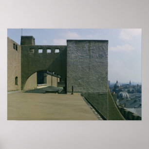 View of a roof arch from the west, built 1897-99 poster