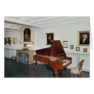 View of a room with a grand piano