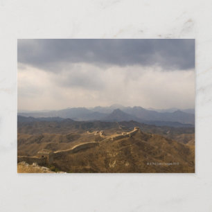View of a section of the Great Wall of China Postcard