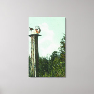 View of a Sequoia Wind MillEureka, CA Canvas Print