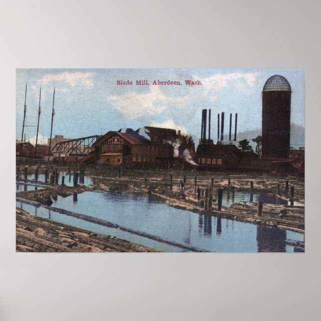 View of a Slade Mill Poster (Front)