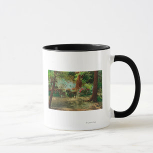 View of a Stage Coach Amongst Big Trees Mug