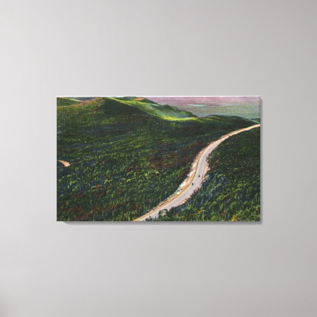View of a Steep Grade on Memorial Hwy Canvas Print (Front)
