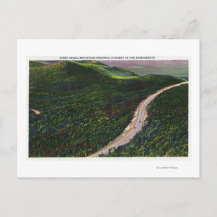 View of a Steep Grade on Memorial Hwy Postcard