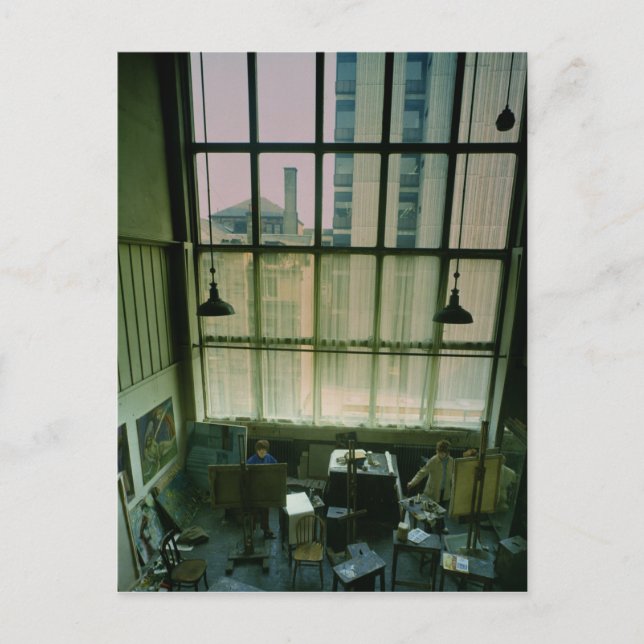 View of a studio, built 1897-99 postcard (Front)