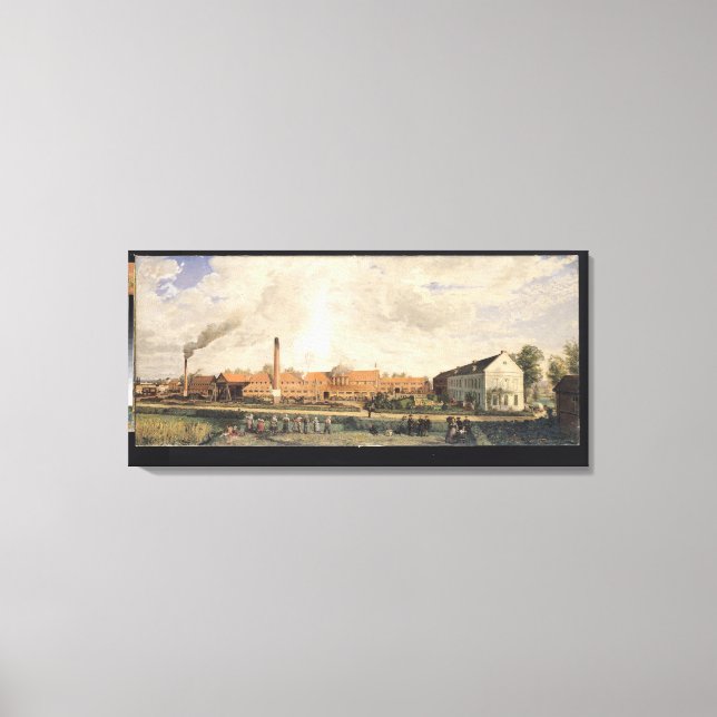 View of a Sugar Factory Canvas Print (Front)
