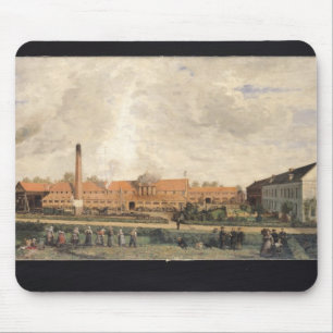 View of a Sugar Factory Mouse Mat