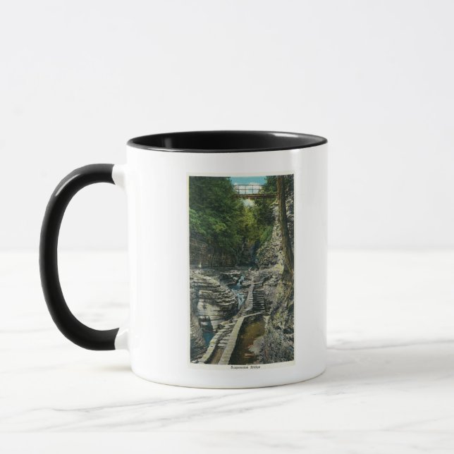 View of a Suspension Bridge Mug (Left)