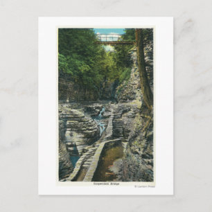 View of a Suspension Bridge Postcard