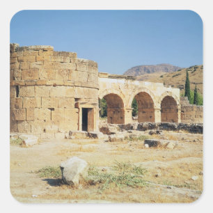 View of a triumphal arch square sticker