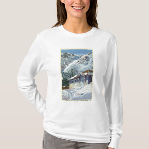 View of a US Forest Service Ski Shelter T-Shirt