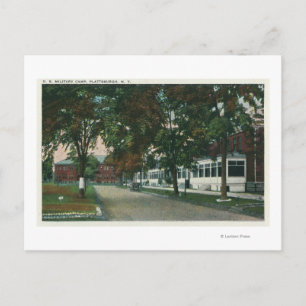 View of a US Military Camp Postcard