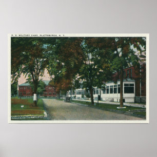 View of a US Military Camp Poster