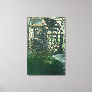 View of a Water WheelRedding, CA Canvas Print