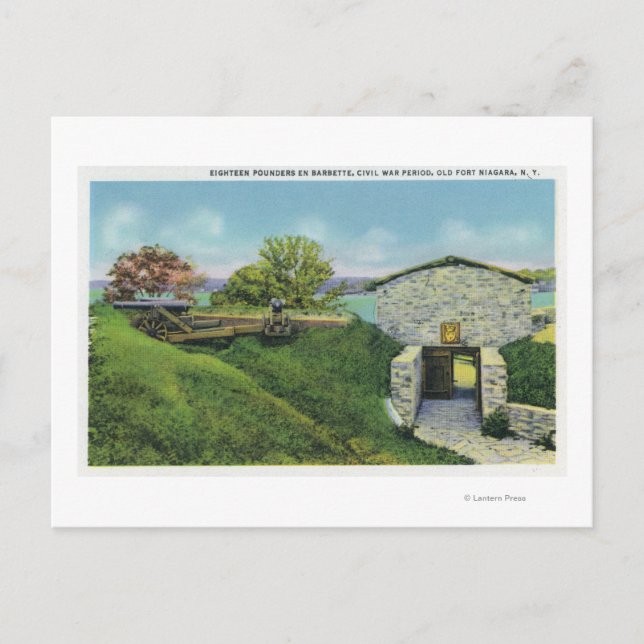 View of Adjutant Quarters in Old French Castle Postcard (Front)