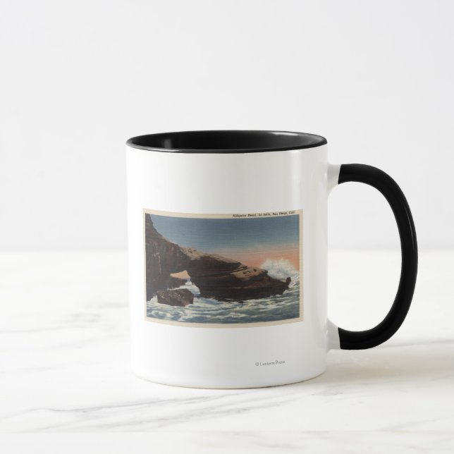 View of Alligator Head, La Jolla Mug (Right)