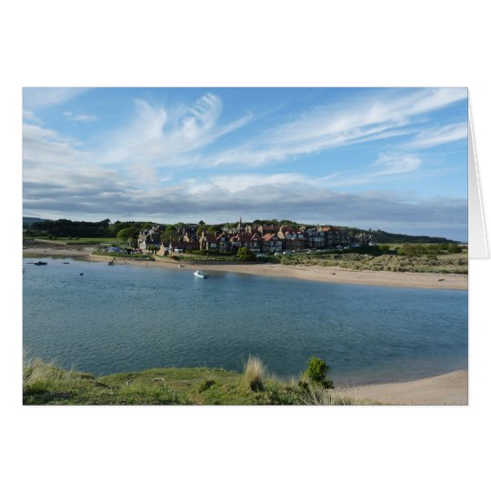 "View of Alnmouth from Hill" Card