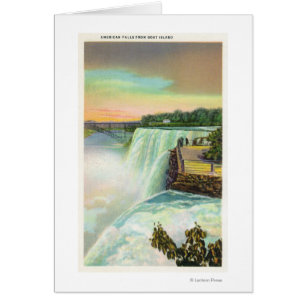 View of American Falls from Goat Island