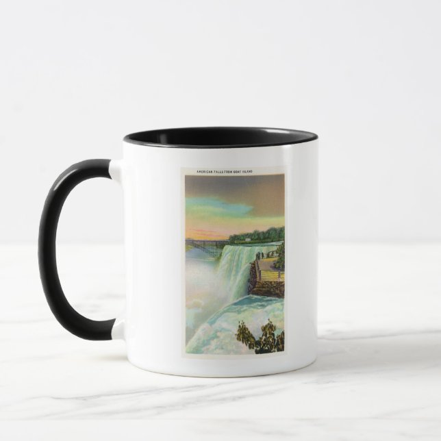 View of American Falls from Goat Island Mug (Left)