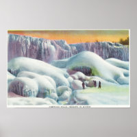 View of American Falls in Winter