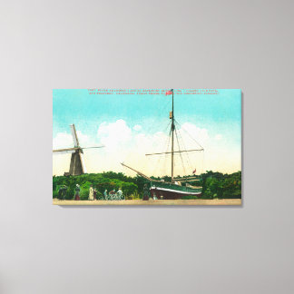 View of Amundsen's Arctic Sloop Canvas Print