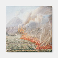 View of an eruption of Mt. Vesuvius which began on