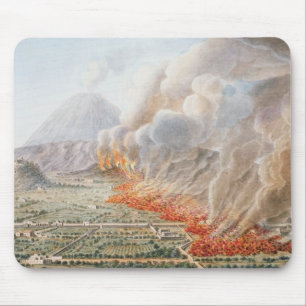 View of an eruption of Mt. Vesuvius which began on Mouse Mat