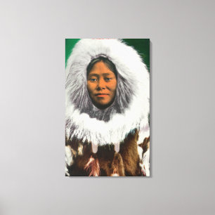 View of an Eskimo Beauty Canvas Print