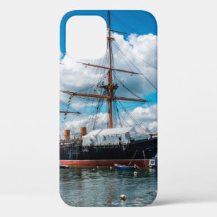 View of an historic Victorian armoured frigate bat iPhone 12 Case