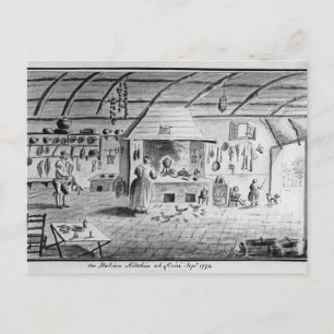 View of an Italian kitchen at Lerici Postcard