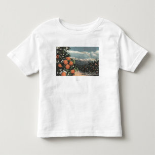 View of an Orange Orchard with Mountains Toddler T-Shirt