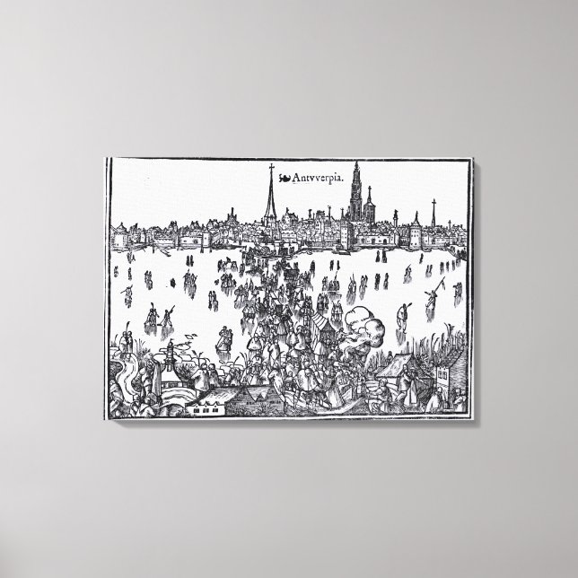 View of Antwerp Canvas Print (Front)