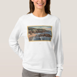 View of Arch Beach with Homes T-Shirt