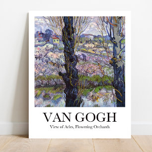 View of Arles, Flowering Orchards by Van Gogh Poster
