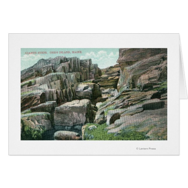 View of Ascending Giant Rock Steps in Rockface (Front Horizontal)