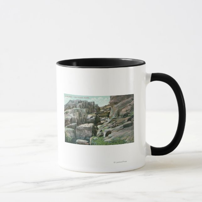 View of Ascending Giant Rock Steps in Rockface Mug (Right)
