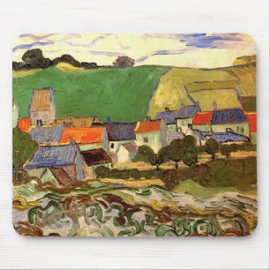 View of Auvers by Van Gogh Mouse Mat