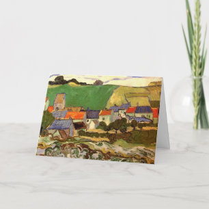 View of Auvers by Vincent van Gogh Card