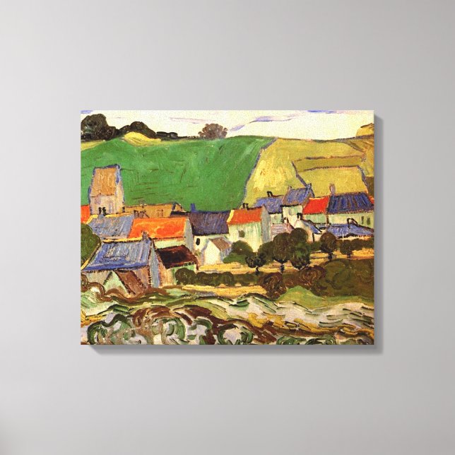 View of Auvers Vincent van Gogh. Canvas Print (Front)