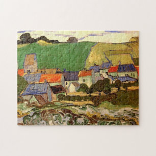 View of Auvers Vincent van Gogh. Jigsaw Puzzle