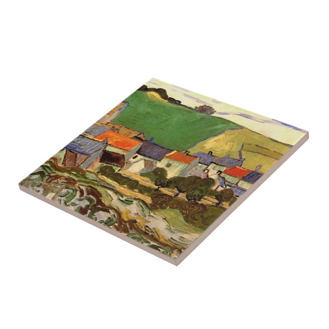 View of Auvers Vincent van Gogh. Tile (Side)