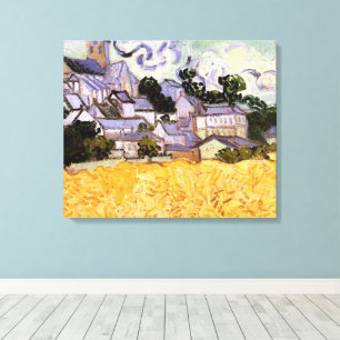 View of Auvers with Church by Vincent van Gogh Canvas Print