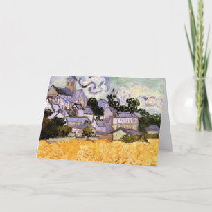 View of Auvers with Church by Vincent van Gogh Card