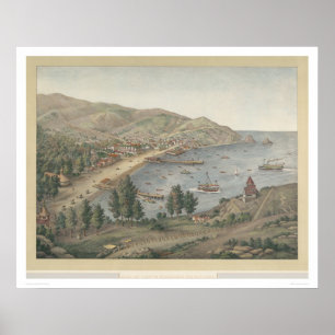 View of Avalon Harbour, Santa Catalina Poster