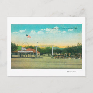 View of Avenue Auto Camp Entrance Postcard