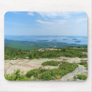 View of Bar Harbour from Cadillac Mountain Mouse Mat