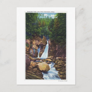 View of Bash-Bish Falls near Great Barrington Postcard