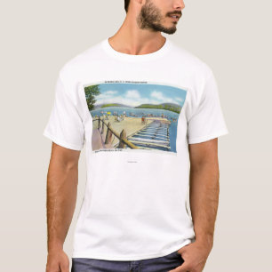 View of Beach and Pier from Scaroon Manor T-Shirt
