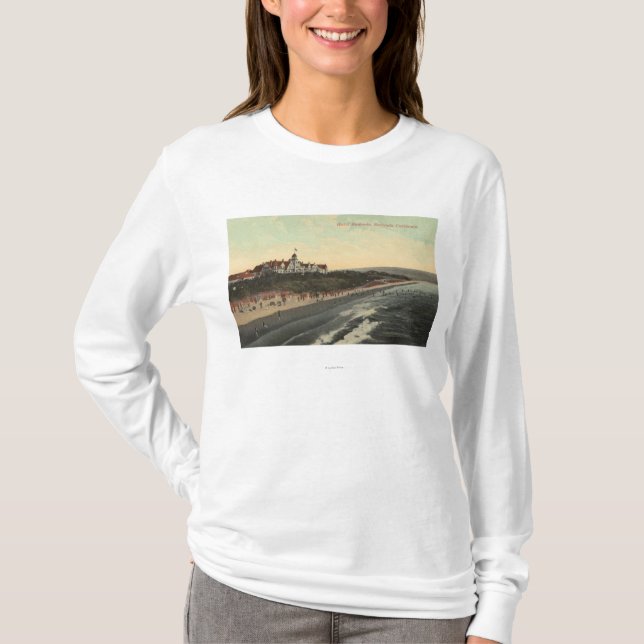 View of Beach & the Hotel Redondo T-Shirt (Front)